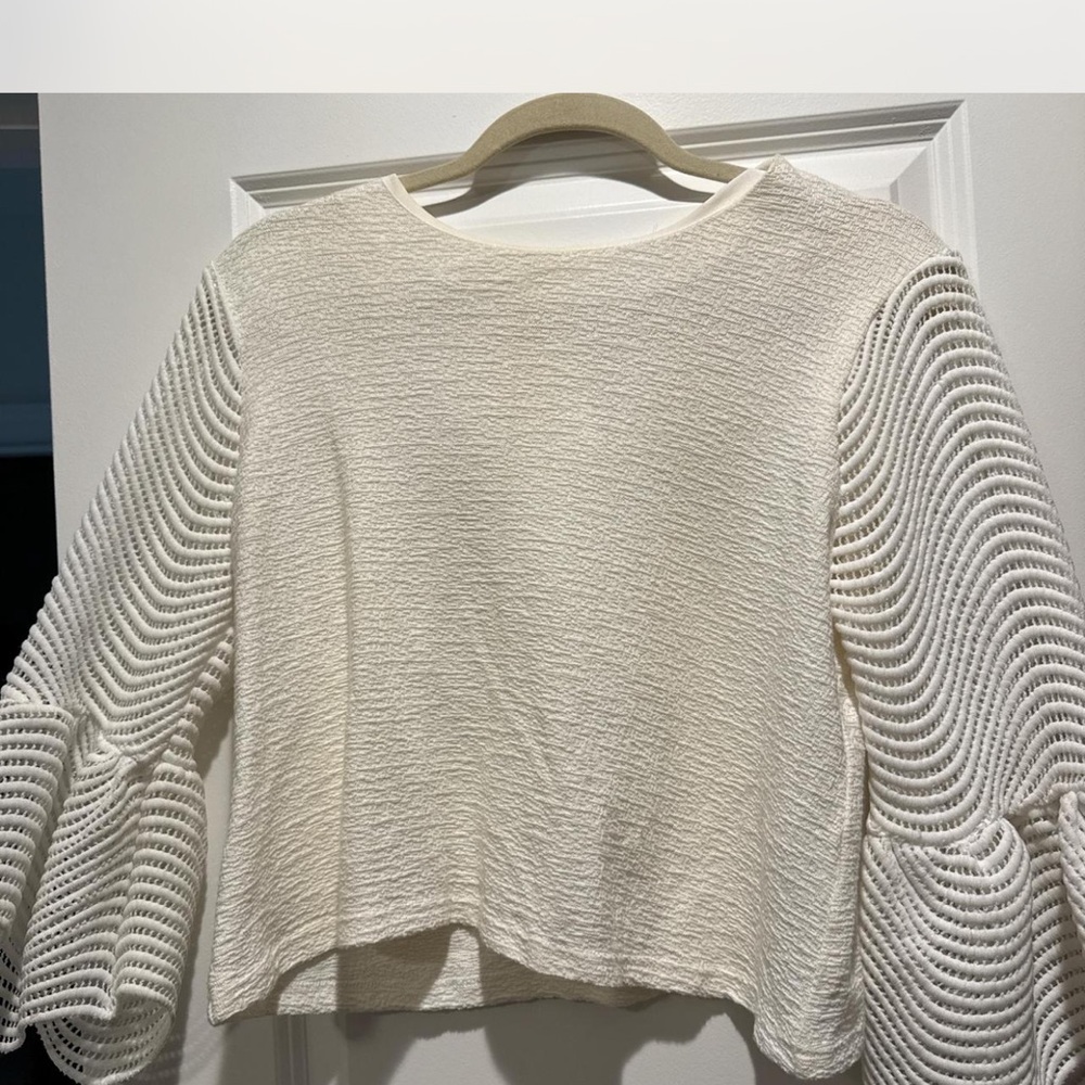 Endless Rose Textured Cream Blouse